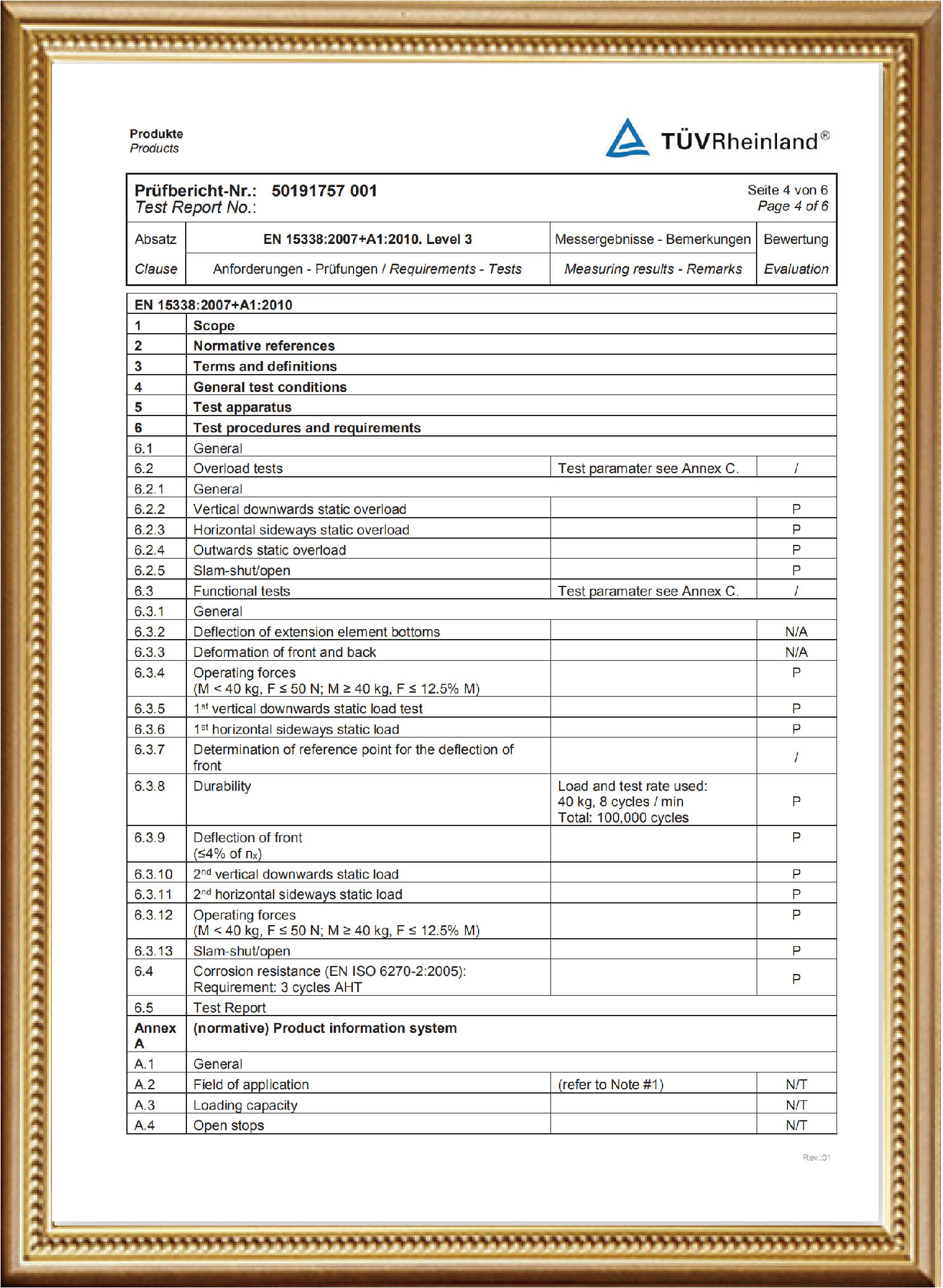 Reggar Drawer System Test Report — Reggar D-Box Drawer(4)